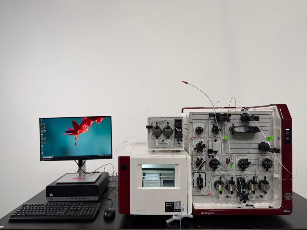 Image of GE Akta Pure 25 M FPLC w/ Fraction Collector F9-C